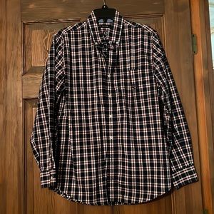 Chaps plaid button down size small